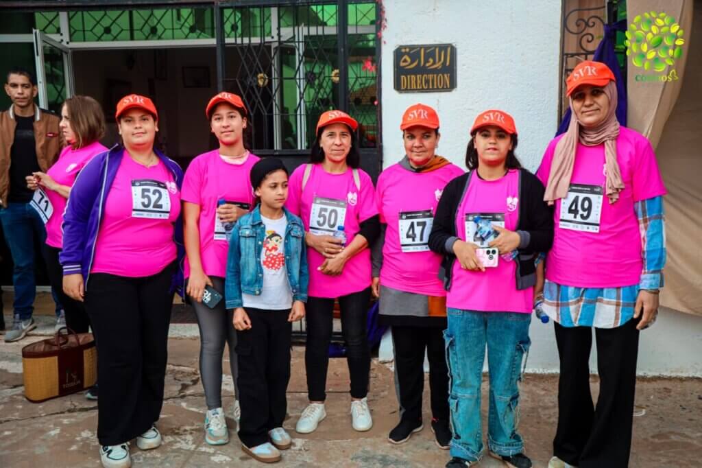 groupe de femmes participantes à la cours de l'évènement TRAILLE 2024 de Dar El Ain